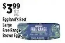 Pioneer Supermarkets Eggland's Best Large Free Range Brown Eggs offer