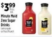 Pioneer Supermarkets Minute Maid Zero Sugar Drinks offer