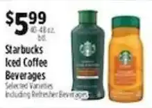 Pioneer Supermarkets Starbucks Iced Coffee Beverages offer