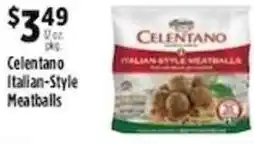 Pioneer Supermarkets Celentano italian-style meatballs offer