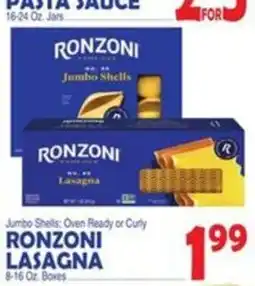 Bravo Supermarkets Ronzoni lasagna offer