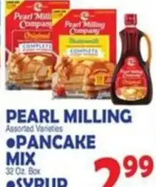 Bravo Supermarkets Pearl Milling pancake mix offer