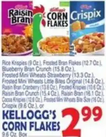 Bravo Supermarkets Kellogg's corn flakes offer