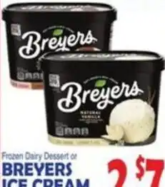 Bravo Supermarkets Breyers ice cream offer
