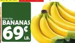 Bravo Supermarkets Golden-Ripe bananas offer