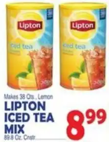 Bravo Supermarkets Lipton iced tea offer
