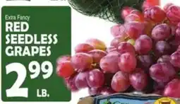 Bravo Supermarkets Extra Fancy Red Seedless Grapes offer