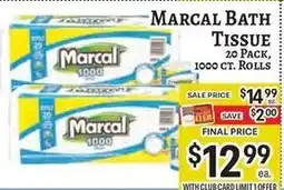 Trade Fair Supermarket Marcal Bath Tissue offer