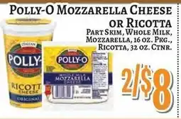 Trade Fair Supermarket Polly-o mozzarella cheese or ricotta offer