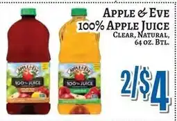 Trade Fair Supermarket Apple & Eve 100% apple juice offer