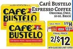Trade Fair Supermarket Cafe Bustelo espresso coffee offer