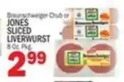 Bravo Supermarkets Jones sliced liverwurst offer