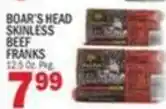 Bravo Supermarkets Boar's Head skinless beef franks offer