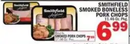 Bravo Supermarkets Smithfield smoked boneless pork chops offer