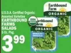 Bravo Supermarkets Earthbound Farms salads offer