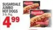 Bravo Supermarkets Sugardale jumbo hot dogs offer