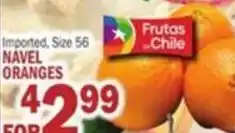 Bravo Supermarkets Frutas de Chile navel oranges offer