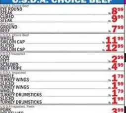 Bravo Supermarkets U.S.D.A. Choice Beef offer