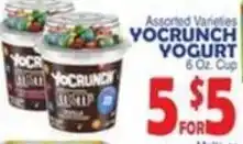 Bravo Supermarkets Yocrunch Yogurt offer