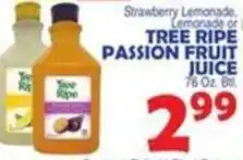 Bravo Supermarkets Tree ripe passion fruit juice offer