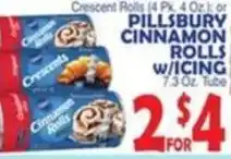 Pillsbury cinnamon rolls w/icing