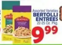 Bravo Supermarkets Bertolli Entrees offer