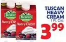 Bravo Supermarkets Tuscan heavy cream offer