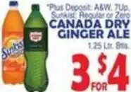 Bravo Supermarkets Canada Dry Ginger Ale offer