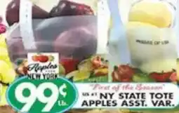 Associated Ny state tote apples asst. var. offer