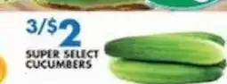 Associated Super select cucumbers offer