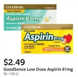 Fareway Goodsense low dose aspirin 81mg offer