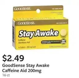 Fareway Goodsense stay awake caffeine aid offer