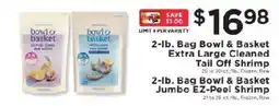 ShopRite Bowl & Basket Extra Large Cleaned Tail Off Shrimp offer