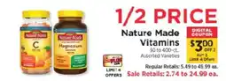 ShopRite Nature Made Vitamins offer