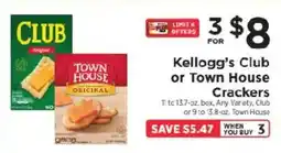 ShopRite Kellogg's Club or Town House Crackers offer