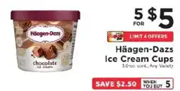 ShopRite Häagen-Dazs ice cream cups offer