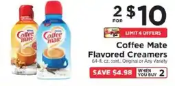 ShopRite Coffee Mate Flavored Creamers offer
