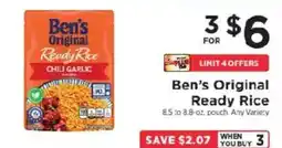 ShopRite Ben's Original Ready Rice offer