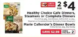ShopRite Marie Callender's Dinner Bowls offer