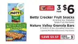 ShopRite Betty Crocker Fruit Snacks offer