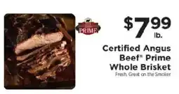 ShopRite Certified Angus Beef Prime Whole Brisket offer