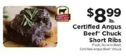 ShopRite Certified Angus Beef Chuck Short Ribs offer