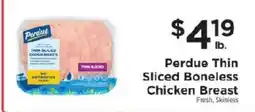 ShopRite Perdue thin sliced boneless chicken breast offer