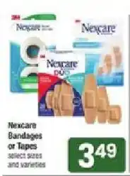 Star Market Nexcare bandages or tapes offer