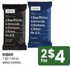 Star Market Rxbar 3 egg whites 6 almonds 4 cashews 2 dates no b.s. offer