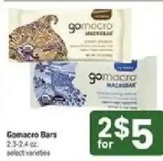 Star Market Gomacro Bars offer