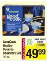 Star Market GoodCook Healthy Ceramic Cookware Set offer