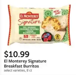Fareway El Monterey Signature Breakfast Burritos offer