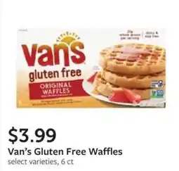 Fareway Van's Gluten Free Waffles offer