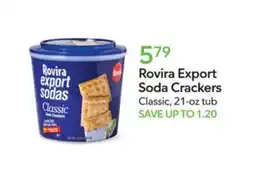 Publix Rovira export sodas Classic Soda Crackers offer